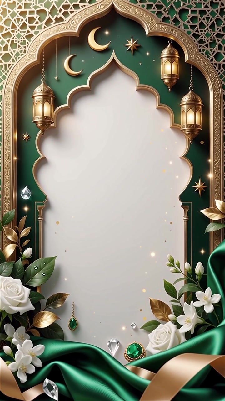 Compleanno del Profeta Maometto Mawlid al-Nabi Sfondo Islamico