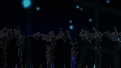 animation of network of glowing connections