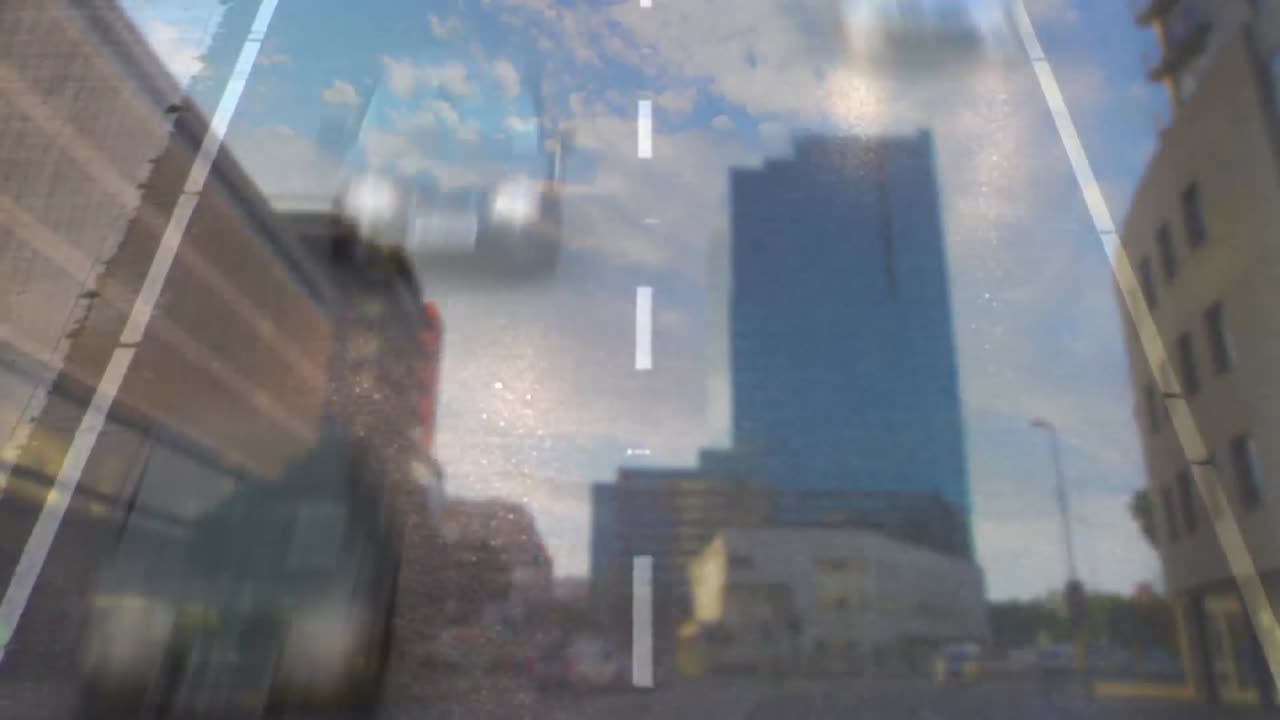 도시 도로 에서 운전 하는 자동차