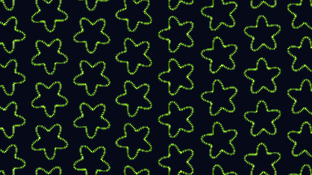 patrón de estrella azul reluciente sobre un fondo negro