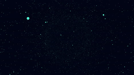 pequeños puntos de neón y polvo espacial en la galaxia oscura