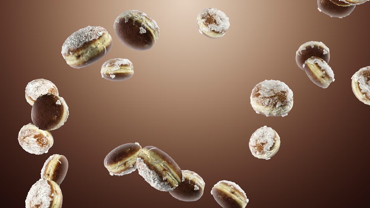 падающие пончики