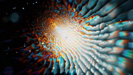 vibrant abstract psychedelic wavy tunnel