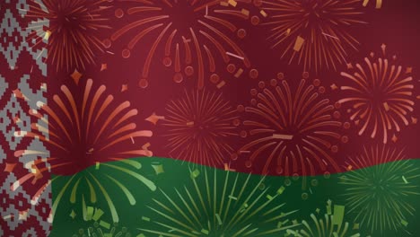 Animation-of-fireworks-over-flag-of-belarus