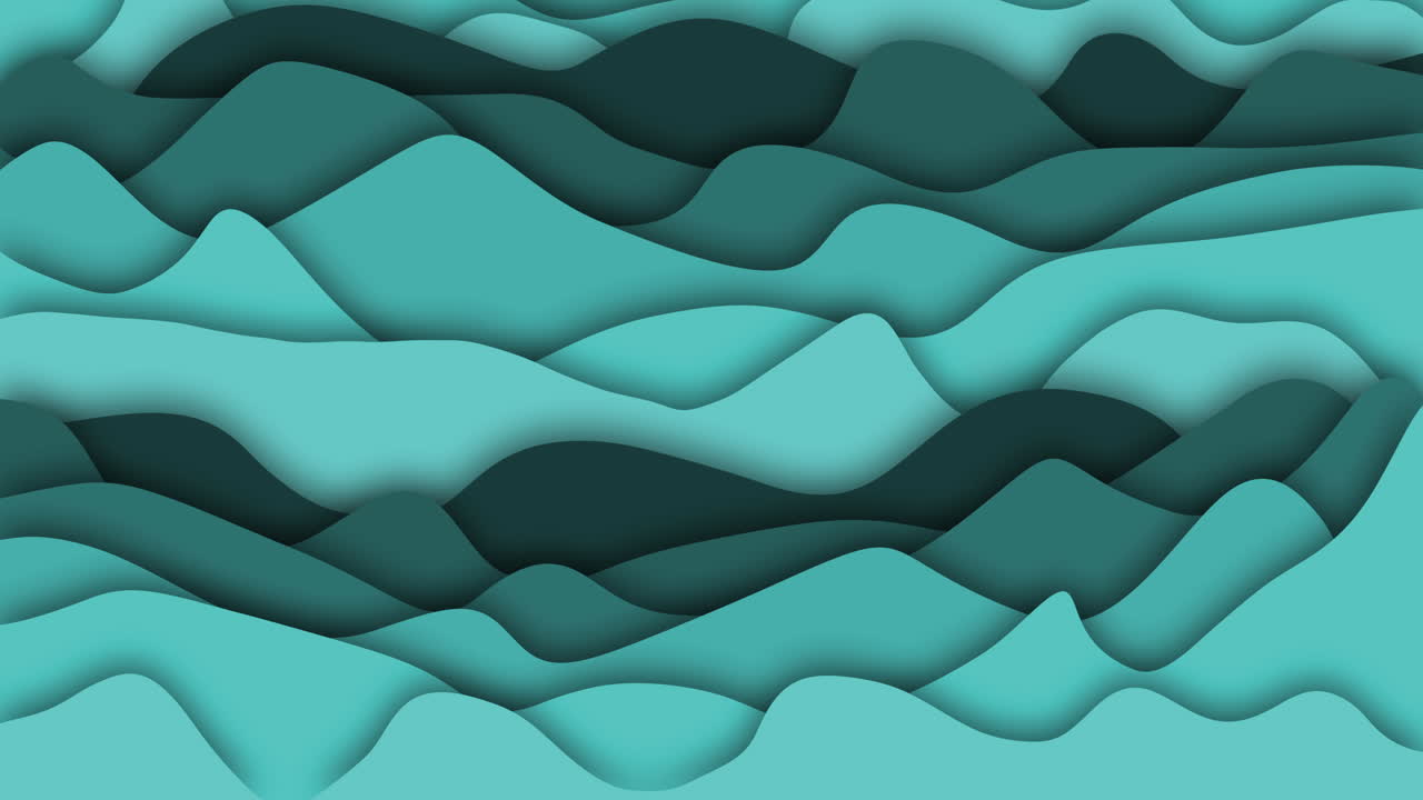 animación del fondo con ondas verdes en movimiento