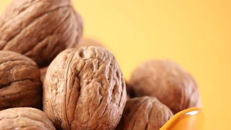 close-up of walnuts