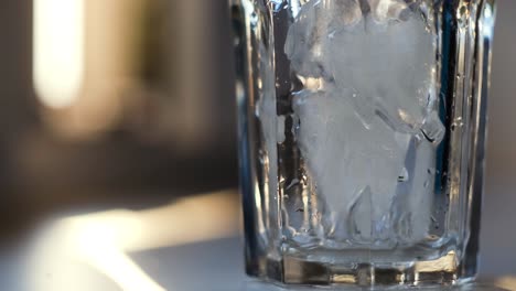 ice cubes in a glass