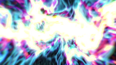 explosión de neón abstractamente colorida