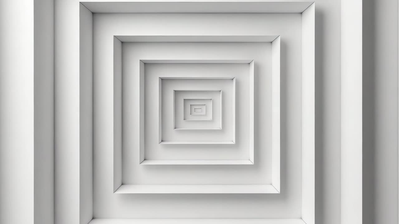 Abstract White Tunnel