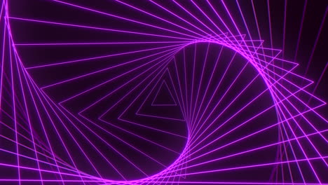 futuristic 3d spiral with dynamic purple lines