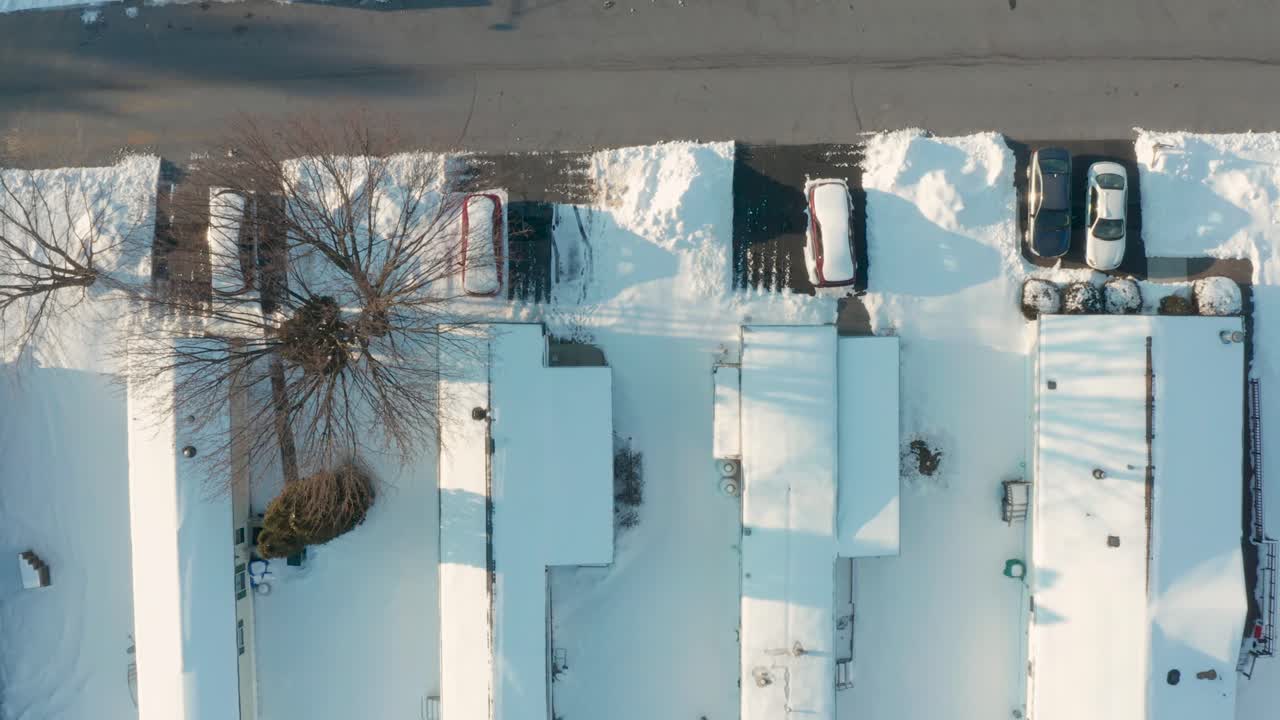 이동 주택 공원의 하향식 공중