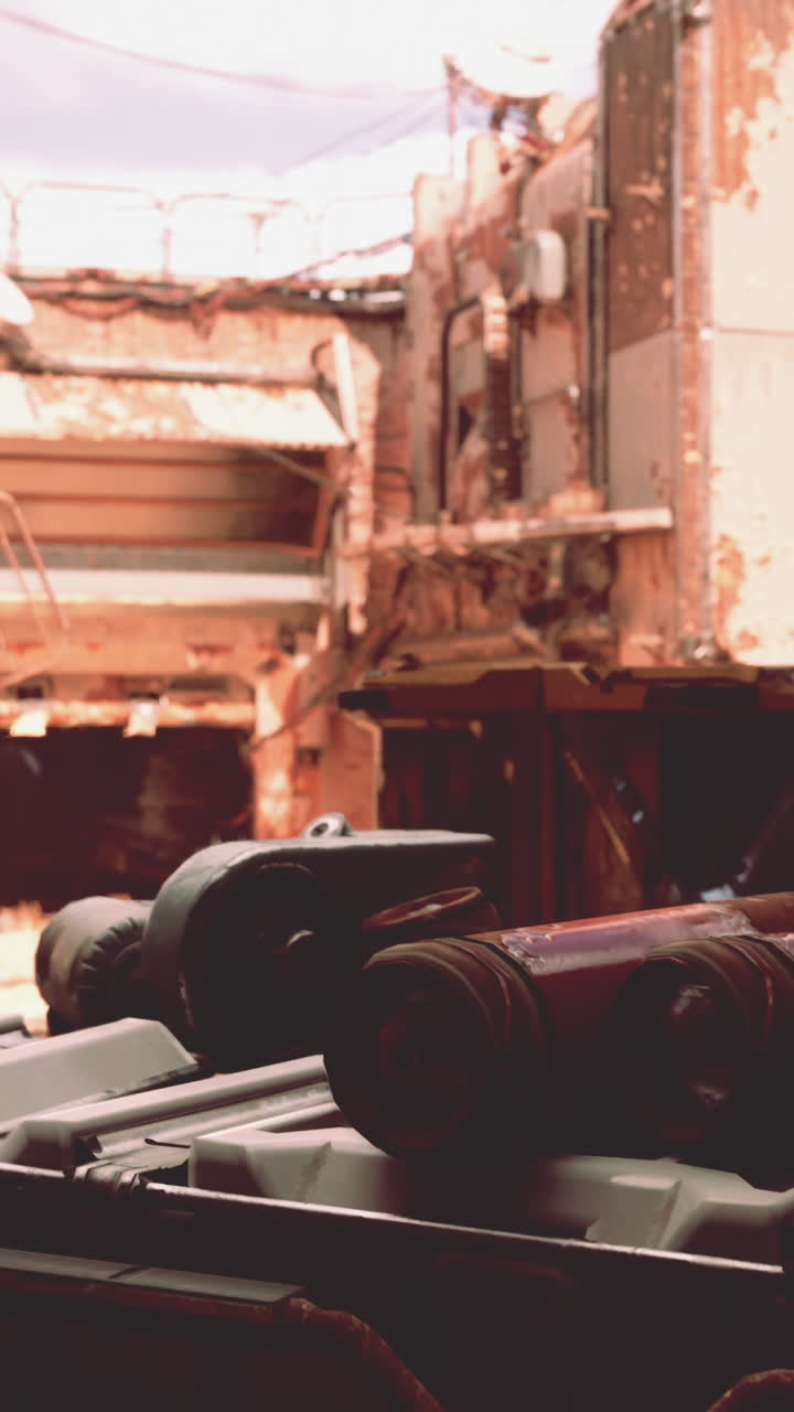 A Close-Up of Heavy Machinery on a Demolition Site