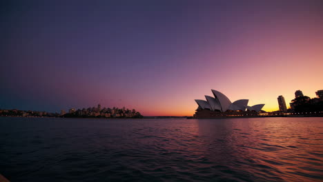 sunrise over sydney opera house