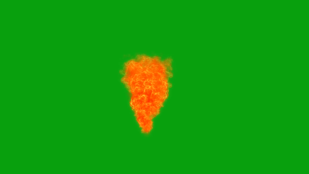 gráficos de movimiento de pantalla verde de flujo de fuego