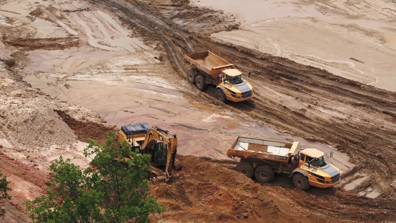 건설 현장의 조감도가 표시됩니다.