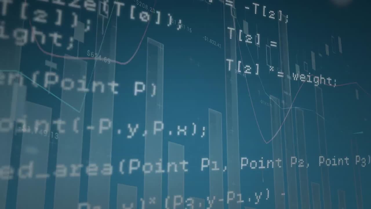 Computing coding text moving with data in background