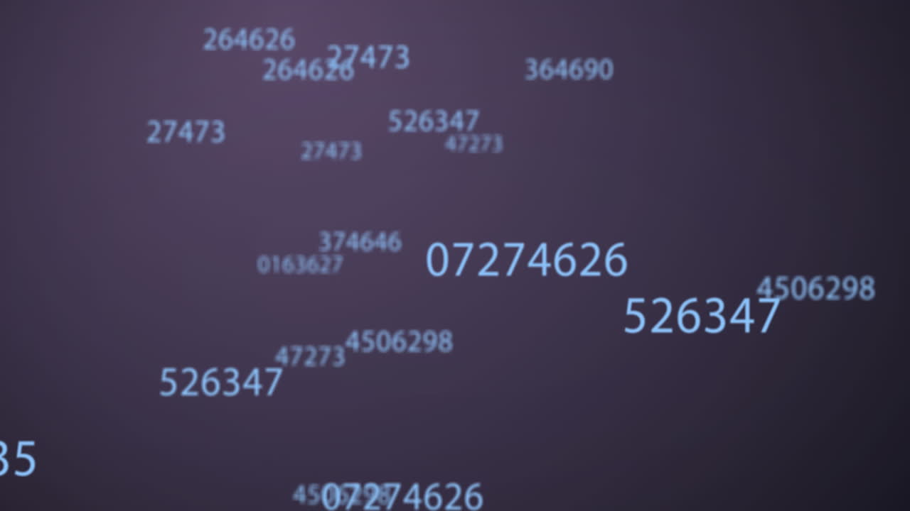 animación del procesamiento de datos sobre un fondo gris