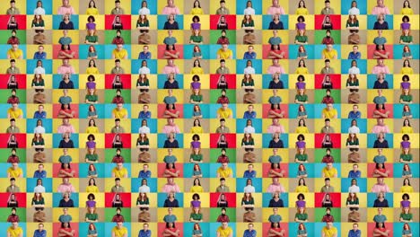 diverse crowd pattern