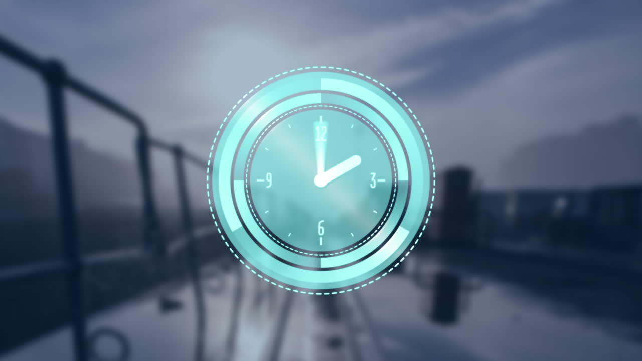 시계 및 데이터 처리의 애니메이션