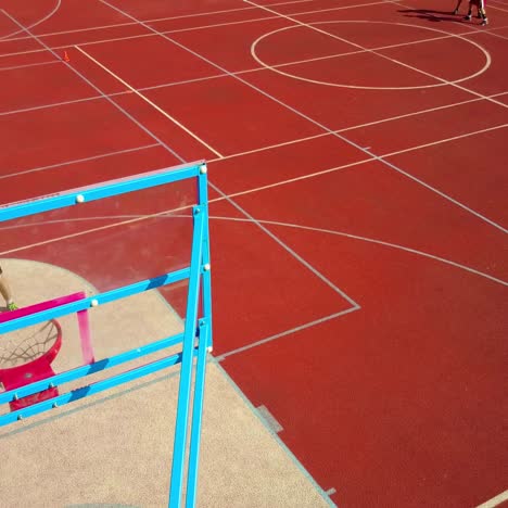 players training outdoors