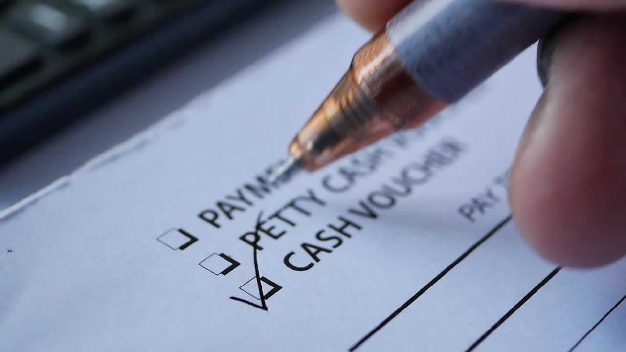 rellenar el comprobante de dinero en efectivo