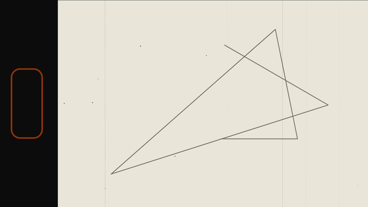 Abstract Geometric Line Animation on Vintage Film Texture