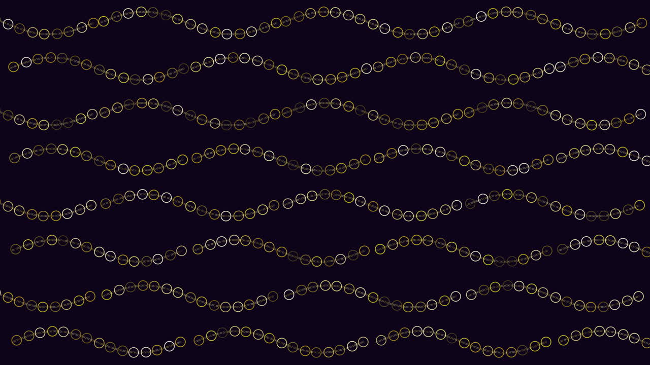 взаимосвязанные линии в черно-золотом узоре