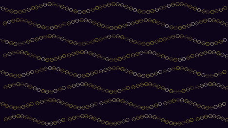 interconnected lines in black and gold pattern