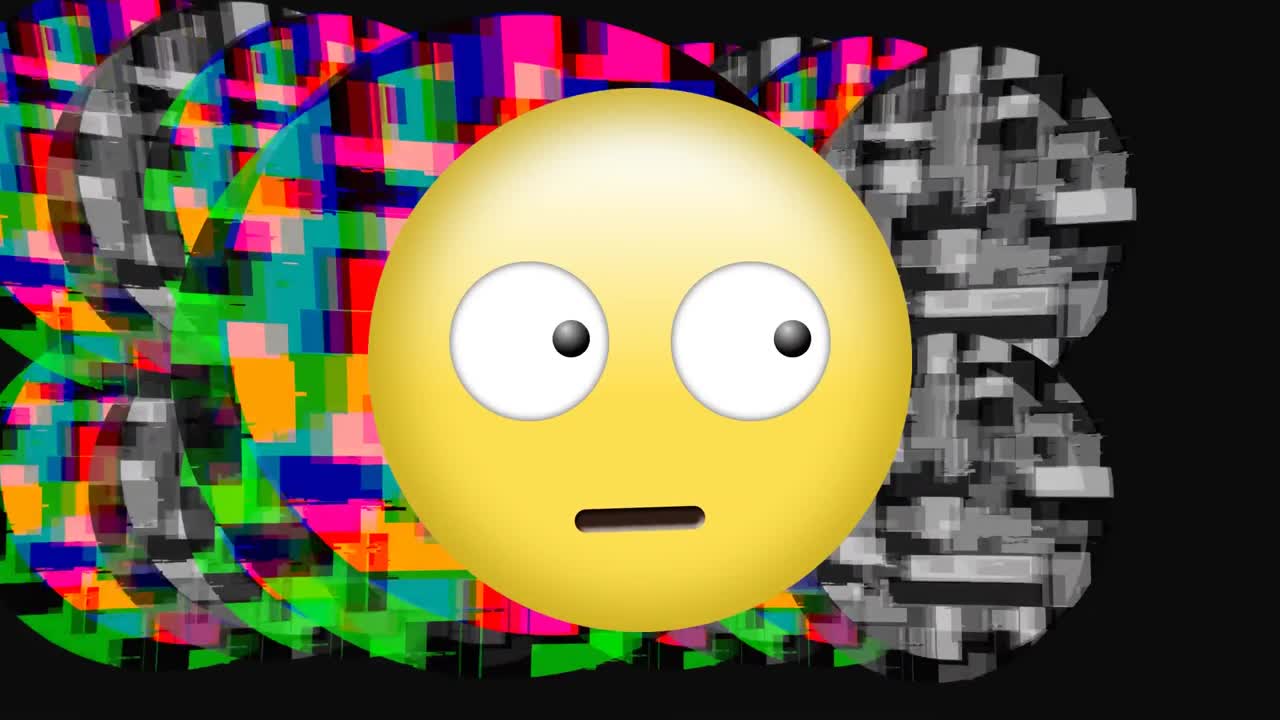 cara con los ojos enrollados emoji y estático