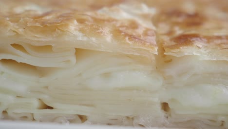 close-up of a delicious turkish pastry
