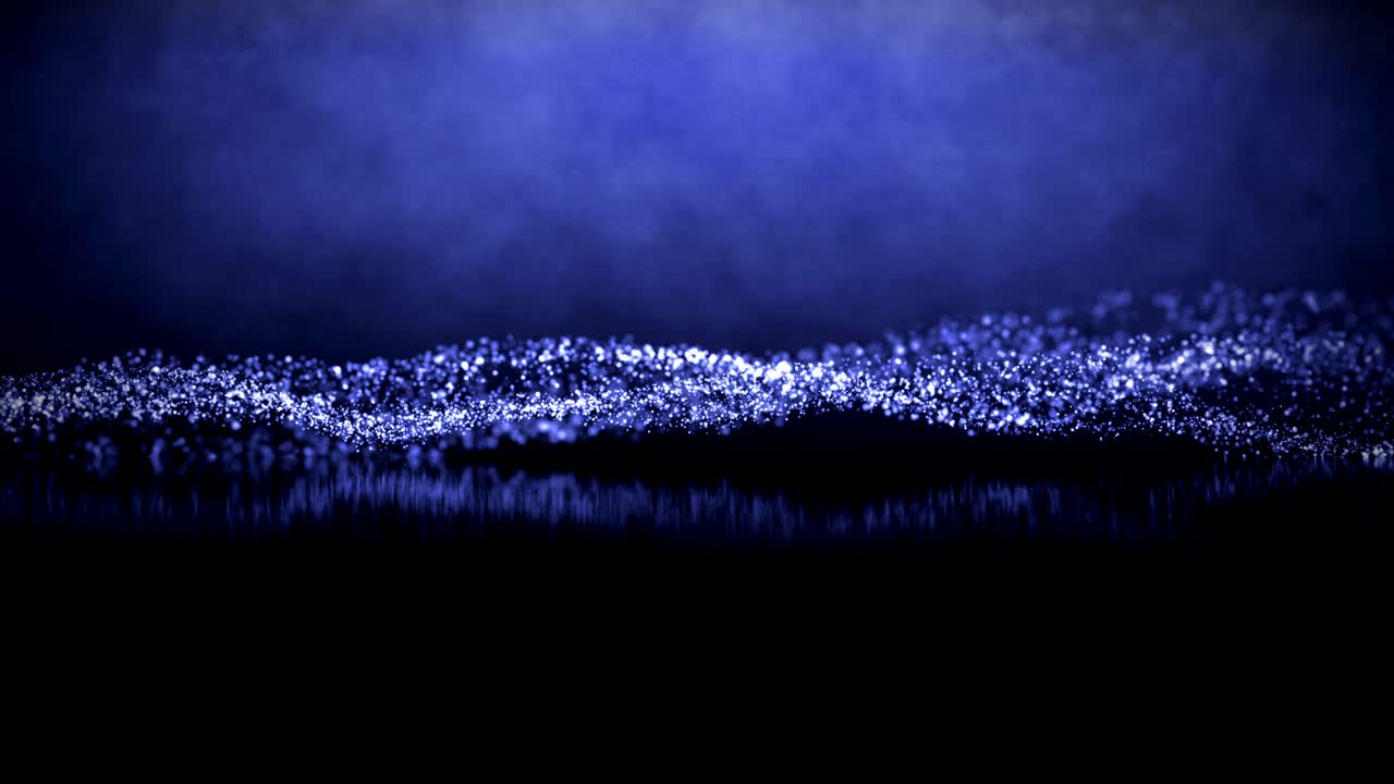 애니메이션 색의 입자 파동적인 배경