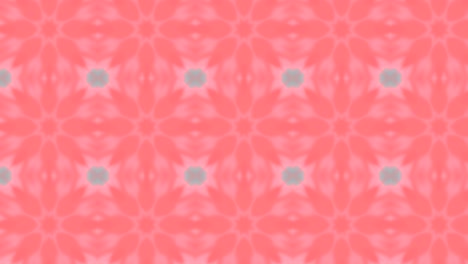 dancing patterns with kaleidoscope effects on coral background