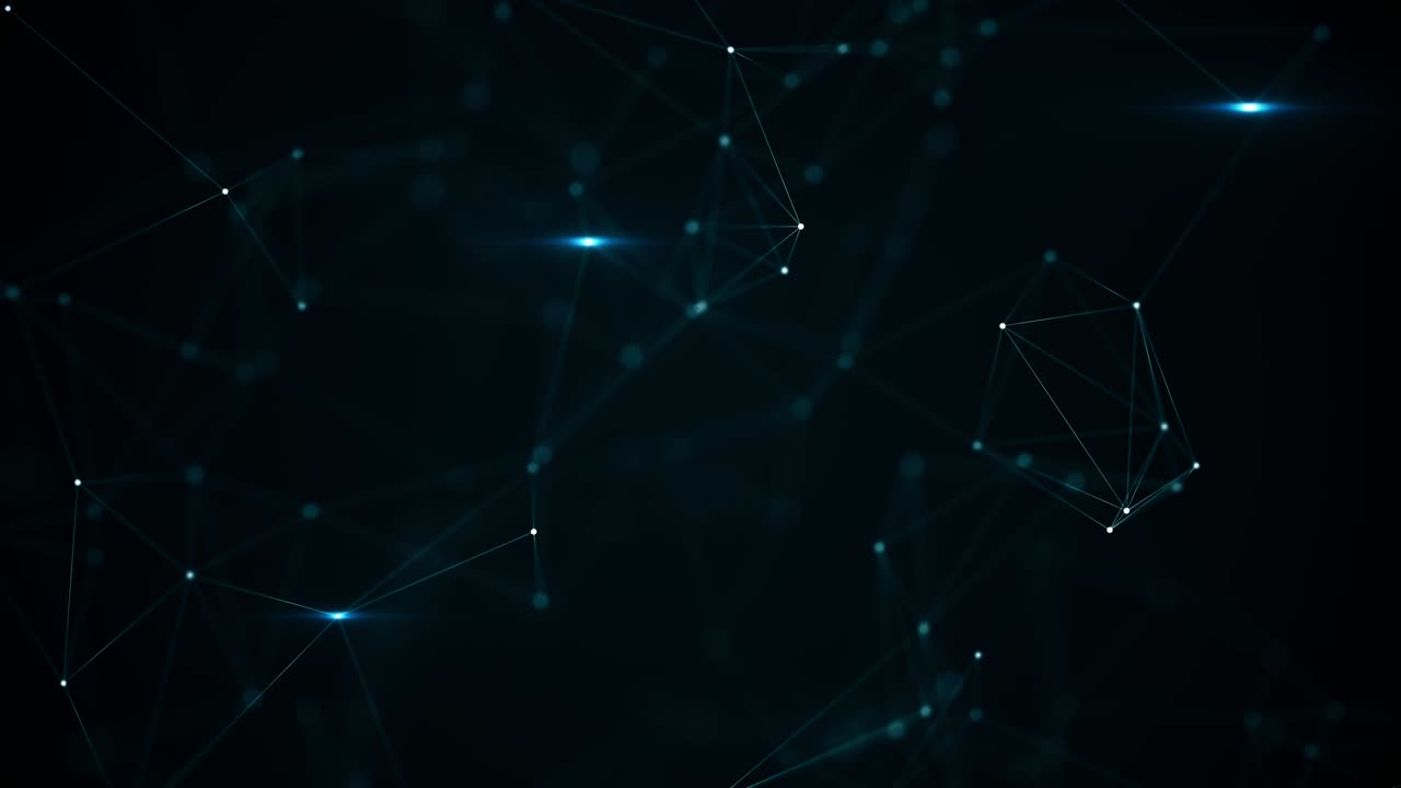 3D render abstract plexus shapes