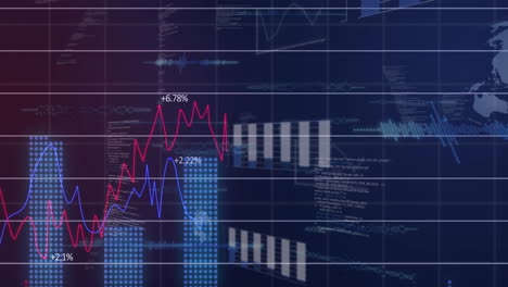 Animation-of-statistics-and-data-processing-over-dark-background