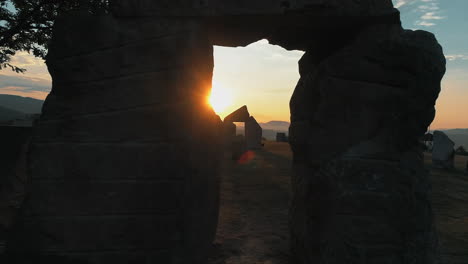 the bulgarian stonehenge in the village of rayuvtsi, bulgaria