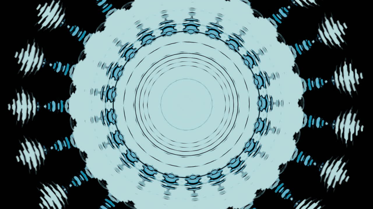 diseño de mandala azul abstracto