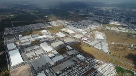 reynosa tamaulipas mexico: wide aerial view of industrial park