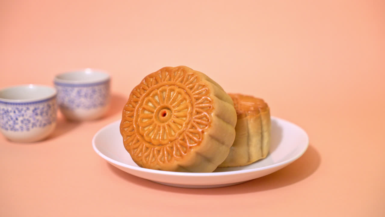 Bolo lunar chinês para o Festival do Meio Outono