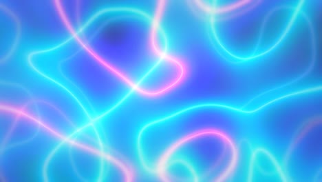 neon motion background abstract backdrop glowing light 80s 70s calm loop 4k