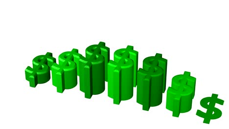 dollar shape chart growth.