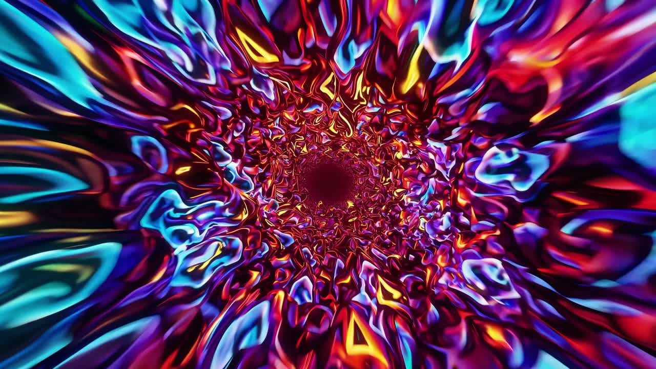 túnel psicodélico abstracto