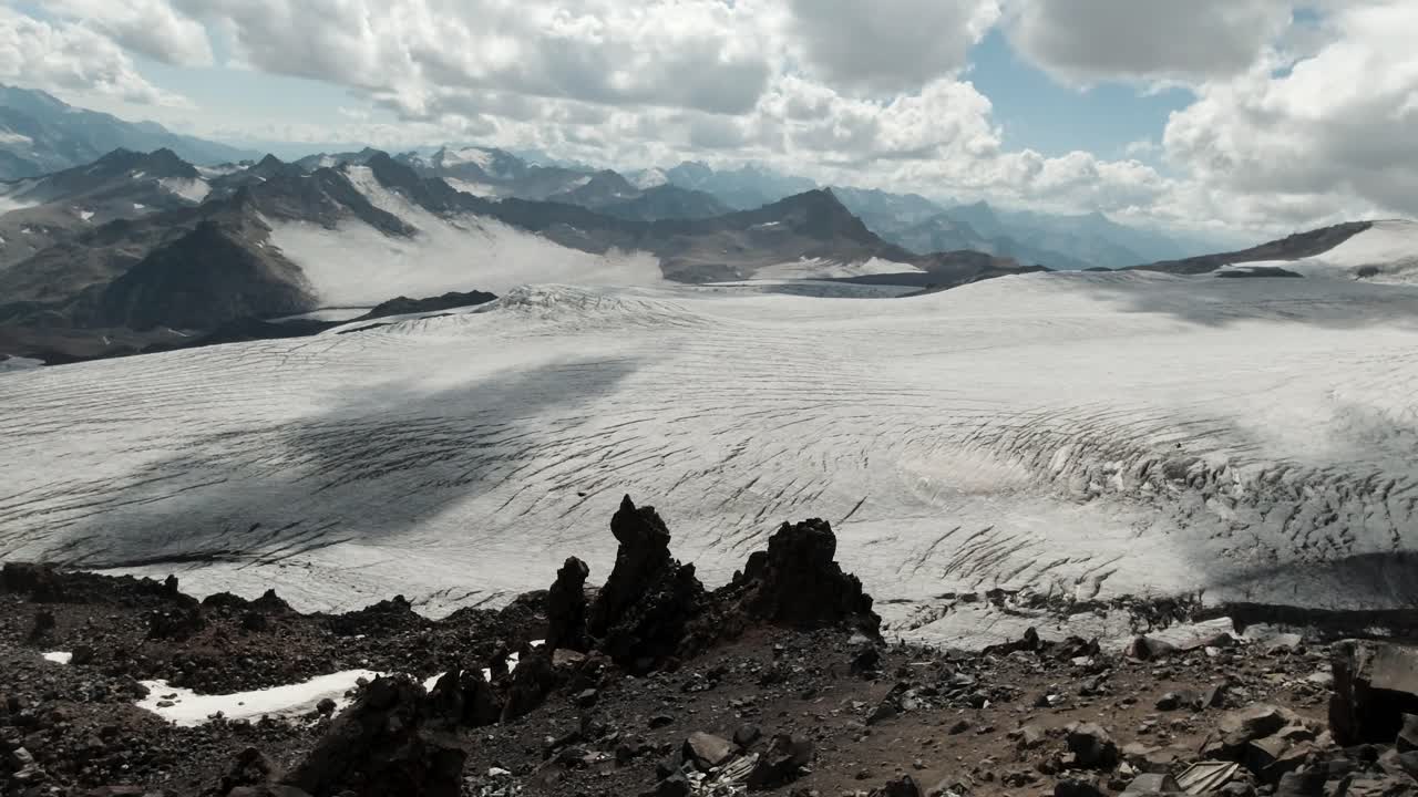 산악 빙하 풍경