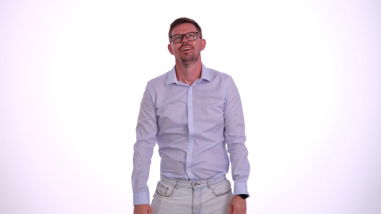 Man expressing physical pain