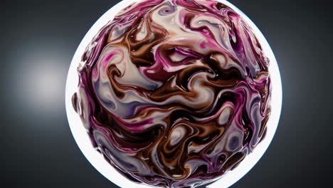 colorful swirled dessert