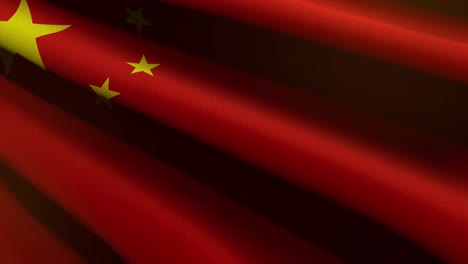 bandera china - animación en bucle