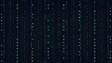 symmetrical grid of red dots on black background