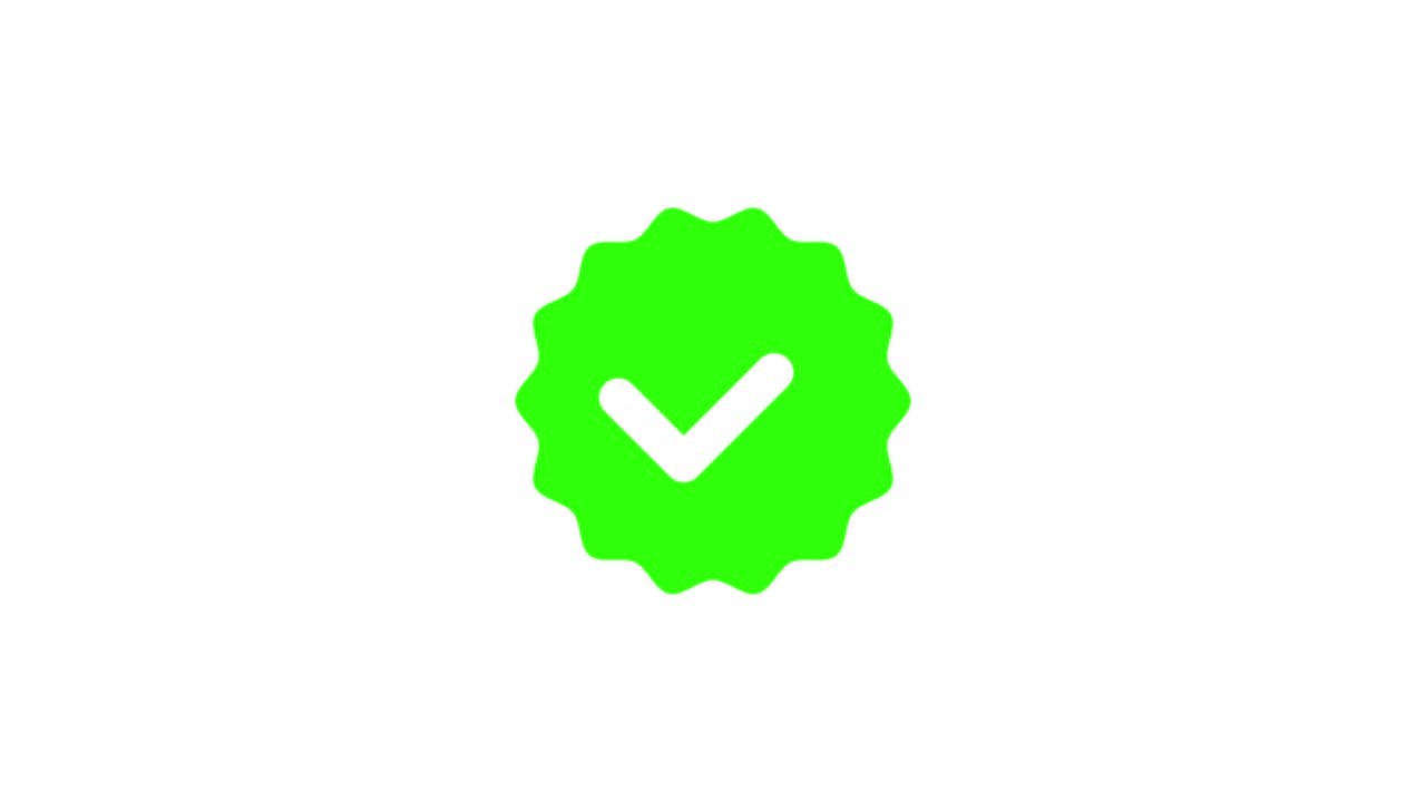 Green Verified Check Mark Badge