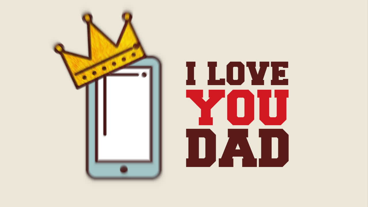 happy fathers day design, Video Animation