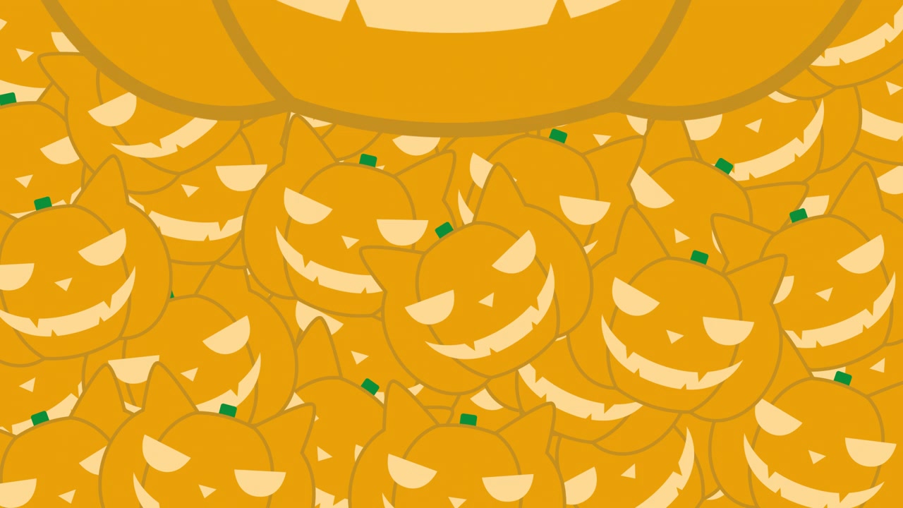 Motivo Halloween con zucche e gatti