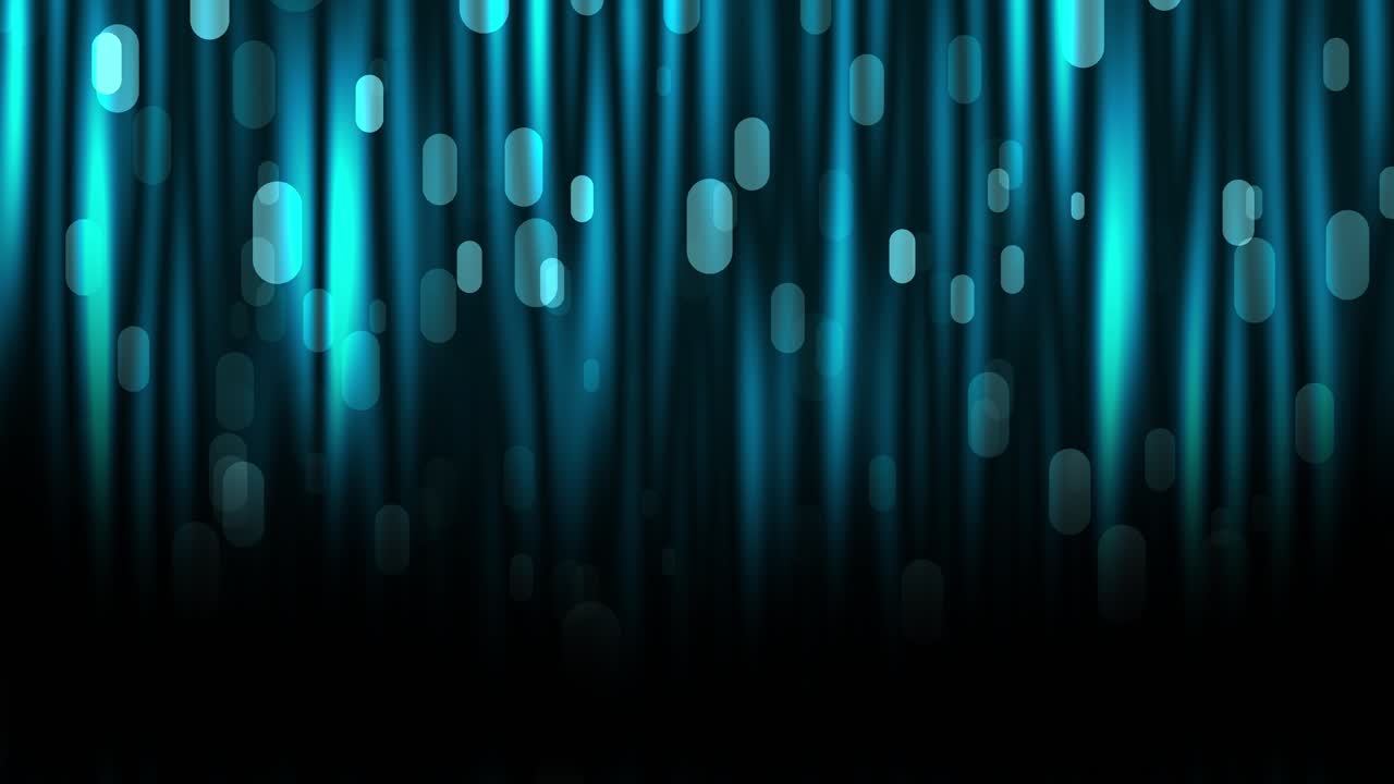 3d curtain background with capsule particles